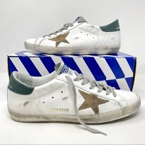 Golden Goose Superstar Men’s White Leather Classic Sneakers US 11 EU 44